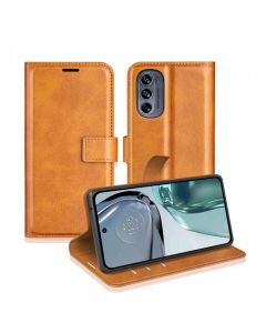 Motorola moto g62 5G Flip Cover Leather Wallet Case with Rectangle Magnetic Snap
