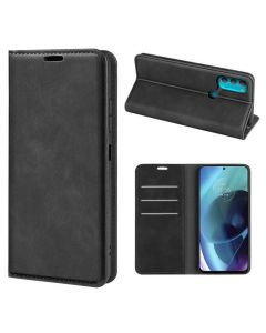 Motorola moto g71 5g Super Soft Leather Flip Cover Phone Case Dual Invisible Magnets Snap