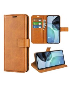 Motorola moto g72 Flip Cover Leather Wallet Case with Rectangle Magnetic Snap