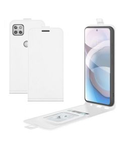 Motorola One 5G Ace Leather Flip Phone Case Flip Cover Vertical Open Wallet Case