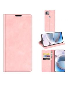 Motorola One 5G Ace Super Soft Leather Flip Cover Phone Case Dual Invisible Magnets Snap