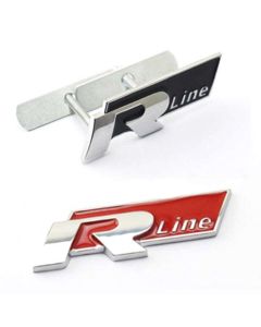 New VW Volkswagen RLine R Line Car Front Grill Grille Metal Emblem Badge