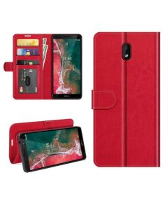 Nokia C1 Plus Flip Folio Leather Wallet Case with ID and Credit Card Pockets