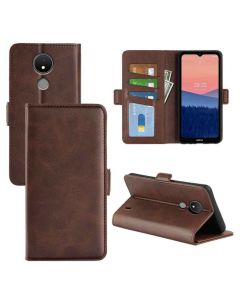 Nokia C21 Flip Cover Leather Wallet Case with Dual Magnetic Closure