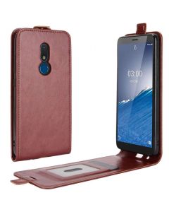 Nokia C3 Leather Flip Phone Case Flip Cover Vertical Open Wallet Case