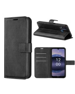 Nokia G11 Plus Flip Cover Leather Wallet Case with Rectangle Magnetic Snap