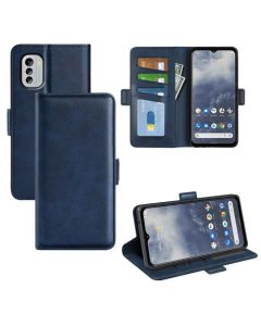 Nokia G60 5G Flip Cover Leather Wallet Case with Dual Magnetic Closure