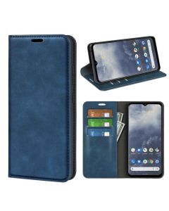 Nokia G60 5G Super Soft Leather Flip Cover Phone Case Dual Invisible Magnets Snap