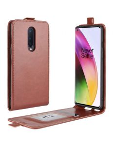 OnePlus 8 Leather Flip Phone Case Flip Cover Vertical Open Wallet Case
