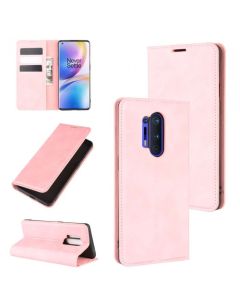 OnePlus 8 Pro Super Soft Leather Flip Cover Phone Case Dual Invisible Magnets Snap