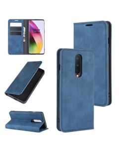 OnePlus 8 Super Soft Leather Flip Cover Phone Case Dual Invisible Magnets Snap