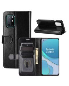 OnePlus 8T Flip Folio Leather Wallet Case with ID and Credit Card Pockets