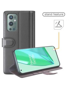 OnePlus 9 Pro Phone Case Wallet Flip Cover Folio Genuine Leather Case Stand Display Card Pocket