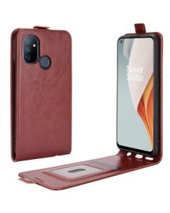 OnePlus Nord N100 Leather Flip Phone Case Flip Cover Vertical Open Wallet Case