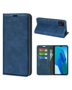 OPPO A16e Super Soft Leather Flip Cover Phone Case Dual Invisible Magnets Snap