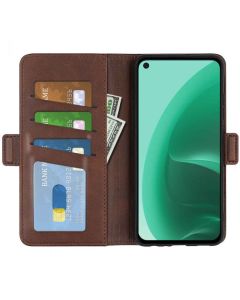 Oppo A55s 5G Flip Cover Leather Wallet Case with Dual Magnetic Closure