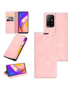 Oppo A94 5G /F19 Pro+ /Reno5 Z Super Soft Leather Flip Cover Phone Case Dual Invisible Magnets Snap