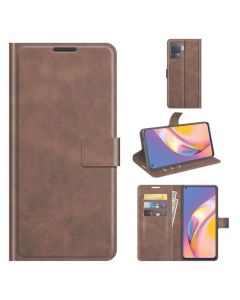 Oppo A94 /Oppo F19 Pro /Oppo Reno5 Lite Flip Cover Leather Wallet Case with Rectangle Magnetic Snap