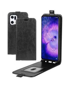 OPPO Find X5 Leather Flip Phone Case Flip Cover Vertical Open Wallet Case