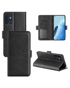 OPPO Reno7 Flip Cover Leather Wallet Case with Dual Magnetic Closure