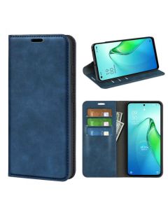 OPPO Reno8 Pro Plus(Reno 8 Pro+) Super Soft Leather Flip Cover Phone Case Dual Invisible Magnets Snap
