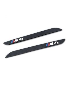 Pair of M4 Fender Grille Side Vent Logo Emblem Badge Stickers
