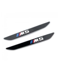 Pair of M5 Fender Grille Side Vent Logo Emblem Badge Stickers