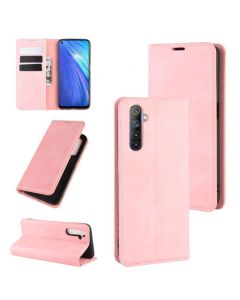 Realme 6 Super Soft Leather Flip Cover Phone Case Dual Invisible Magnets Snap