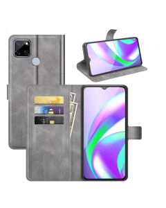 Realme C12 /Realme Narzo 20 Flip Cover Leather Wallet Case with Rectangle Magnetic Snap