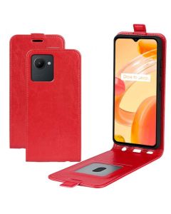 realme C30 Leather Flip Phone Case Flip Cover Vertical Open Wallet Case