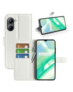 realme C33 Phone Case Wallet Flip Cover Folio Leather Case Stand Display Card Pocket