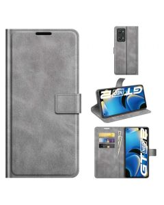 Realme GT Neo2 Flip Cover Leather Wallet Case with Rectangle Magnetic Snap
