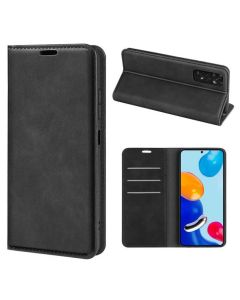 Redmi Note 11 4G | Note 11S Super Soft Leather Flip Cover Phone Case Dual Invisible Magnets Snap