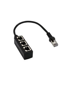 RJ45 male to 3-port RJ45 female Ethernet Extension Cable Ethernet cord Extender hub