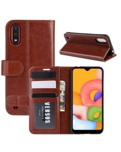 Samsung Galaxy A01 Flip Folio Leather Wallet Case with ID and Credit Card Pockets