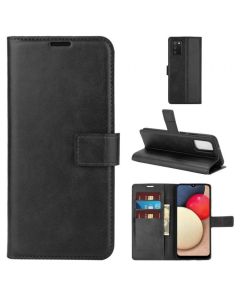 Samsung Galaxy A02s Flip Cover Leather Wallet Case with Rectangle Magnetic Snap