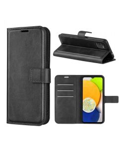 Samsung Galaxy A03 Flip Cover Leather Wallet Case with Rectangle Magnetic Snap