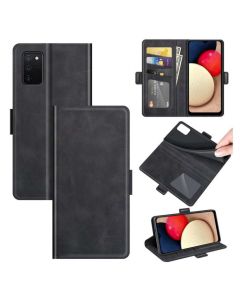 Samsung Galaxy A03s Flip Cover Leather Wallet Case with Dual Magnetic Closure