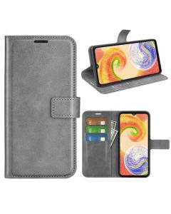 Samsung Galaxy A04 Flip Cover Leather Wallet Case with Rectangle Magnetic Snap