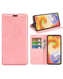 Samsung Galaxy A04 Super Soft Leather Flip Cover Phone Case Dual Invisible Magnets Snap