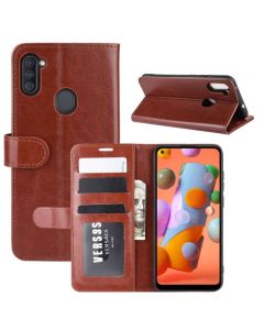 Samsung Galaxy A11 Flip Folio Leather Wallet Case with ID and Credit Card Pockets