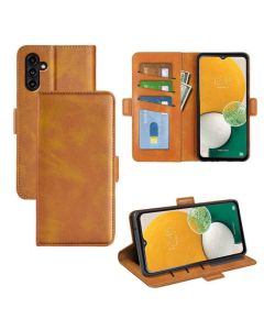 Samsung Galaxy A14 5G Flip Cover Leather Wallet Case with Dual Magnetic Closure