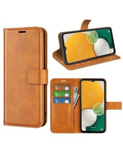 Samsung Galaxy A14 5G Flip Cover Leather Wallet Case with Rectangle Magnetic Snap