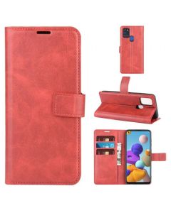 Samsung Galaxy A21s Flip Cover Leather Wallet Case with Rectangle Magnetic Snap