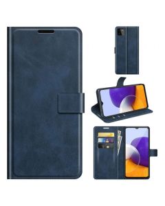 Samsung Galaxy A22 5G (SM-A226B) Flip Cover Leather Wallet Case with Rectangle Magnetic Snap