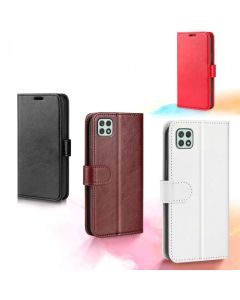 Samsung Galaxy A22 5G (SC-56B) Flip Folio Leather Wallet Case with ID and Credit Card Pockets