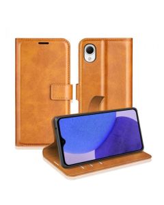 Samsung Galaxy A22e Flip Cover Leather Wallet Case with Rectangle Magnetic Snap