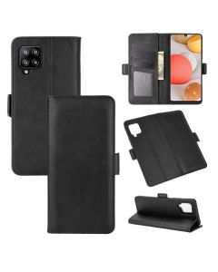 Samsung Galaxy A42 5G Flip Cover Leather Wallet Case with Dual Magnetic Closure
