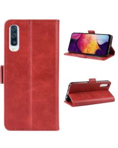 Samsung Galaxy A50 Flip Cover Leather Wallet Case with Dual Magnetic Closure