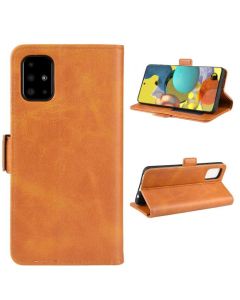 Samsung Galaxy A51 5G (SC-54A) Flip Cover Leather Wallet Case with Dual Magnetic Closure